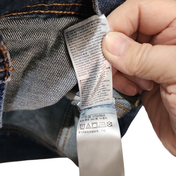 Old Navy jean jacket ḍark wash Small Mens - Picture 7 of 12